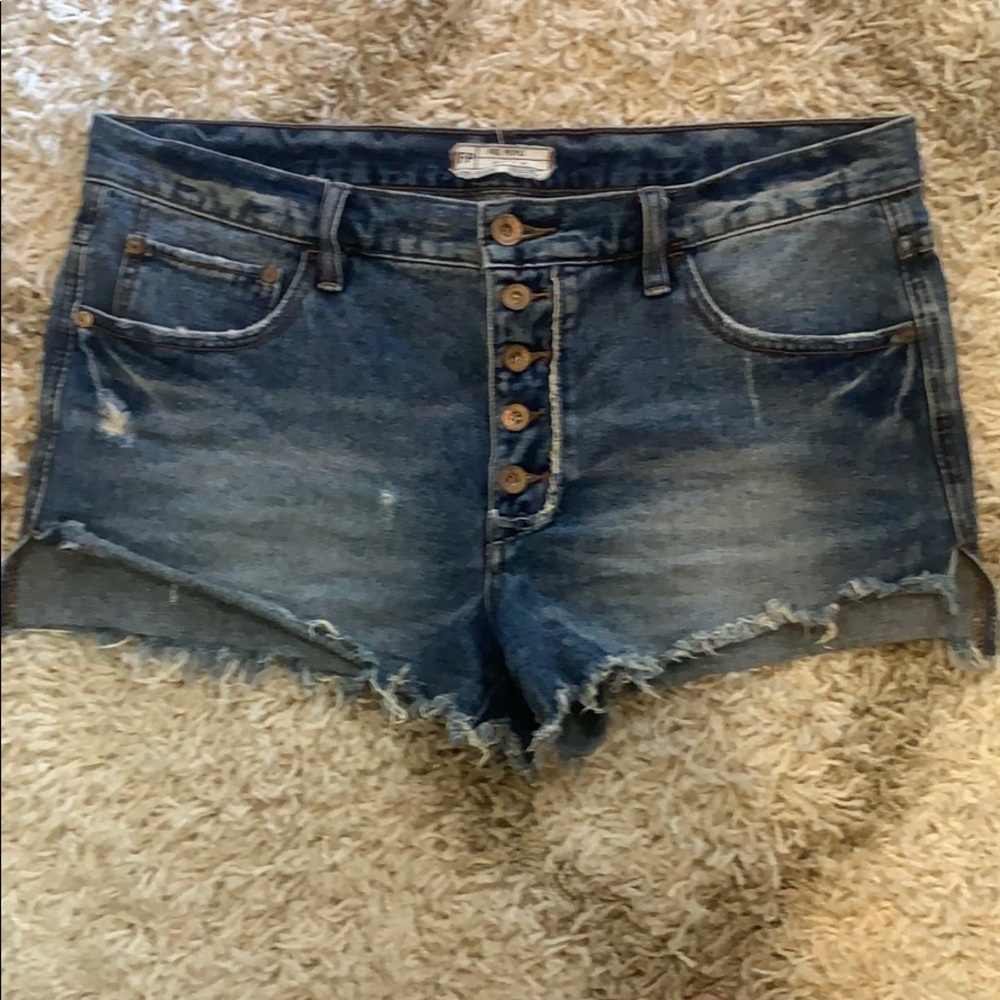 FREE PEOPLE Denim Shorts